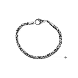 AB-1000-S-7MM-8" Sterling Silver Bracelet With Lobster Jewelry Bali Designs Inc