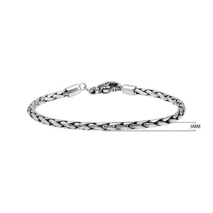 AB-1002-S-3MM-7" Sterling Silver Bracelet With Lobster Jewelry Bali Designs Inc