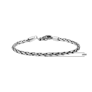 AB-1002-S-6MM-8" Bali Hand Crafted Sterling Silver Bracelet With Lobster Jewelry Bali Designs Inc