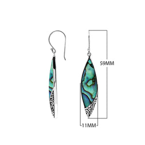 Red Coral Long Marquise Silver Earrings For Wholesale