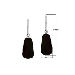 Sterling silver Abalone Shell dangle earrings handcrafted in Bali