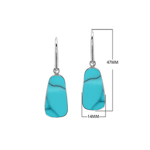 Sterling silver Abalone Shell dangle earrings handcrafted in Bali