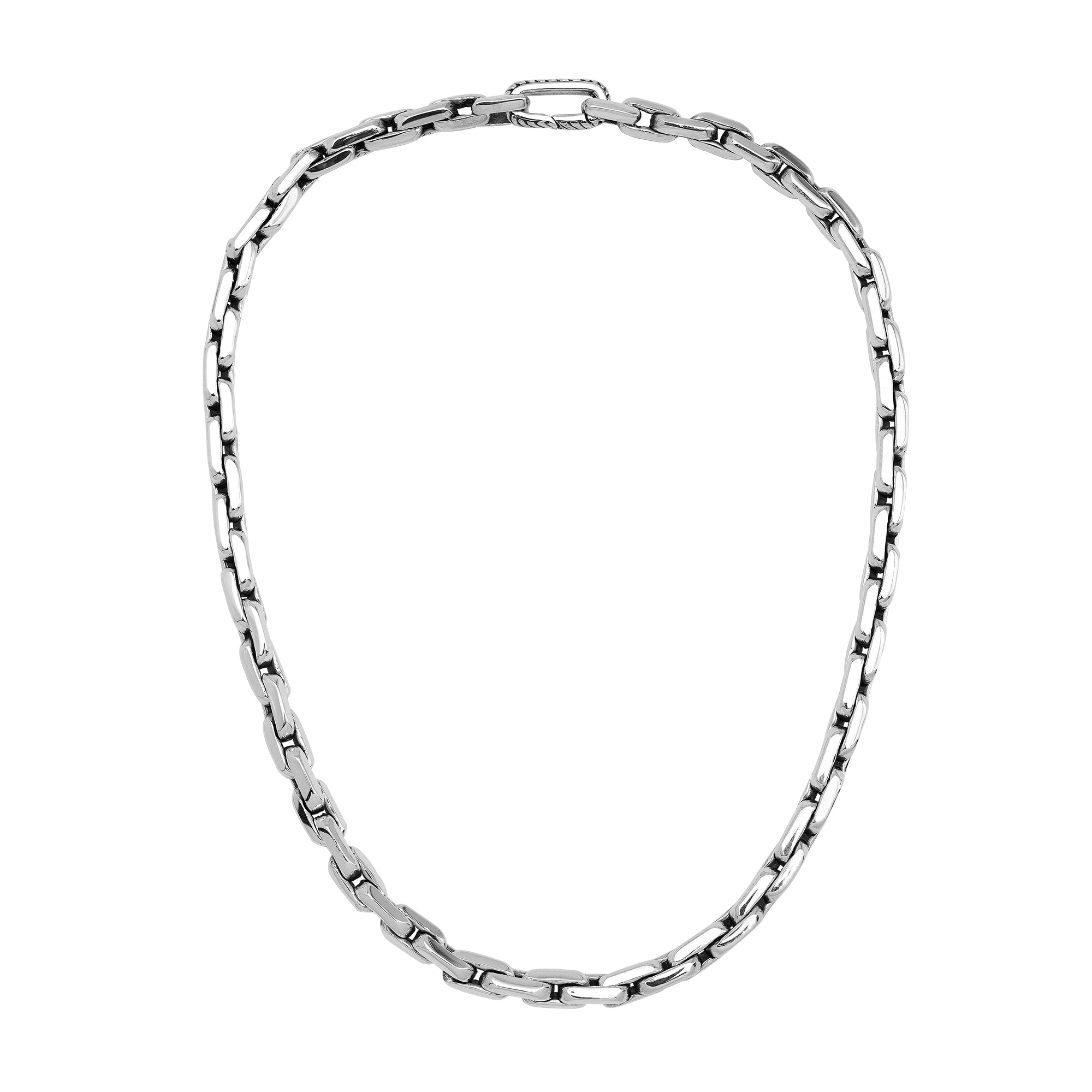 AN-1280-S Sterling Silver Marine Link Chain Necklace – Handcrafted in Bali