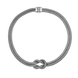 Sterling Silver Bali Woven Chain Necklace with Push Clasp wholesale