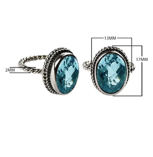 Sterling silver oval Lemon Quartz ring with faceted Quartz and rope bezel, wholesale jewelry from Indonesia.