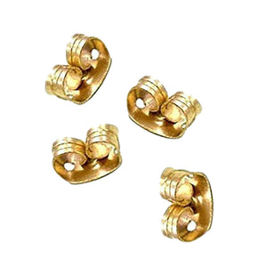 18K Gold Overlay Butterfly Earring Backs For Jewelry Making Handcrafted In India