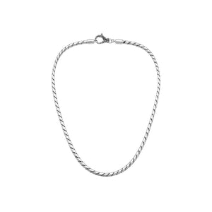 Sterling Silver Bali Hand Crafted Heavy Rope Link Chain Necklace Hook Clasp