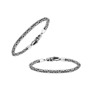 Sterling silver 4mm wheat chain bracelet – handcrafted Bali wholesale jewelry