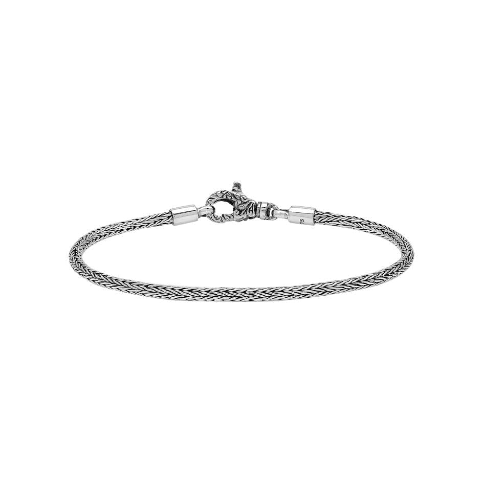 AB-1001-S-2.5MM-7 Sterling Silver Bracelet With Lobster Jewelry Bali Designs Inc