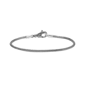 AB-1001-S-2MM-7 Sterling Silver Bracelet With Lobster Jewelry Bali Designs Inc