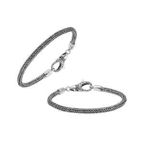 AB-1001-S-3MM Bali Hand Crafted Sterling Silver Bracelet With Lobster Jewelry Bali Designs Inc 7.5"