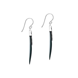 Sterling silver Abalone Shell dangle earrings handcrafted in Bali