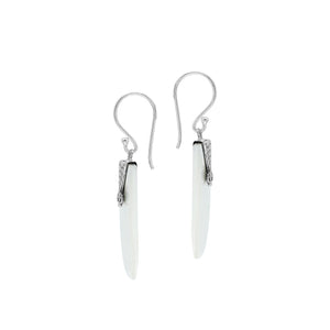 Sterling Silver Mother Of Pearl Dangle Earrings – Wholesale Handcrafted Bali Jewelry