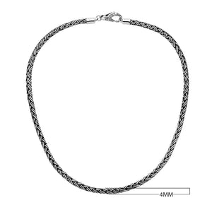 Wholesale 4MM Sterling Silver chain with lobster clasp, handcrafted in Bali.