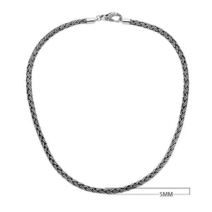 Wholesale 5MM Sterling Silver chain with lobster clasp, handcrafted in Bali.