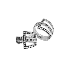 Wholesale sterling silver geometric statement ring with openwork Balinese design and oxidized antique finish – handcrafted artisan jewelry for bulk buyers and resellers.
Would you like me to also create the ALT text for retail customers for this design?