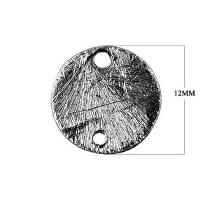 BR-215 Black Rhodium Overlay Round Shape Chip Bead Beads Bali Designs Inc 12MM