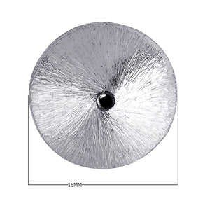 Handcrafted silver overlay over copper round disc decor accent with central opening made in India