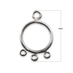 Bulk Silver Overlay Over copper teardrop chandelier earring finding with five bottom attachment loops for professional jewelry manufacturing, handcrafted in India.