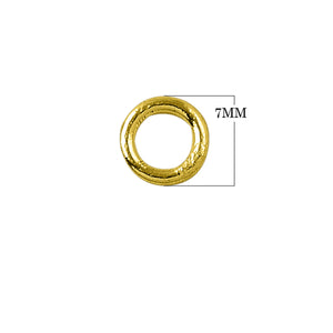 Wholesale 18K Gold Overlay Over Copper ring component handcrafted in India with polished gold finish