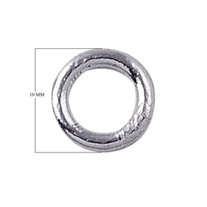 Wholesale Silver Overlay Over Copper smooth closed jump ring handcrafted in India
