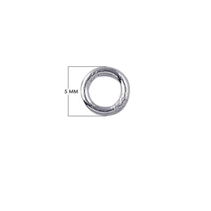 Wholesale Silver Overlay Over Copper smooth closed jump ring handcrafted in India
