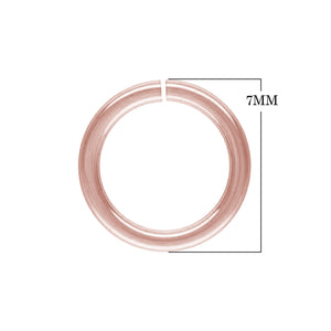 JORG-100 Rose Gold Overlay Open Jump Ring Beads Bali Designs Inc 7MM