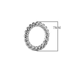 Premium rose gold overlay open jump ring handcrafted in India for jewelry making