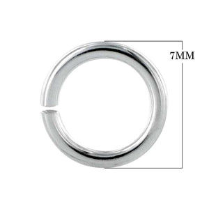 JOSS-100 Sterling Silver Open Jump Ring Beads Bali Designs Inc 7MM