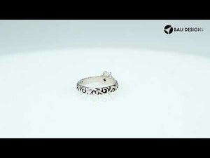 Bulk sterling silver filigree rings with round Pink Quartz, handcrafted Balinese design, 925 silver wholesale jewelry supply.