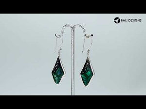 Sterling silver turquoise filigree diamond earrings with ornate silver design for wholesale jewelry buyers