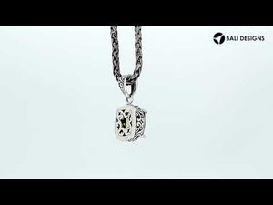 925 Sterling Silver Mystic Quartz Cushion Shape Filigree Pendant For Wholesale