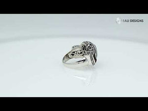 Sterling Silver handcrafted ring with Citrine Quartz gemstone wholesale from Bali, Indonesia