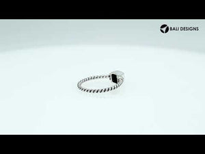 Wholesale sterling silver Green Quartz square rope band ring handcrafted in Bali.