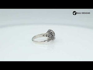 Wholesale Sterling Silver faceted Citrine Quartz women’s ring handcrafted in Bali