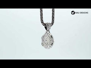 925 Sterling Silver Rainbow Moonstone Tribal Oval Pendant For Wholesale