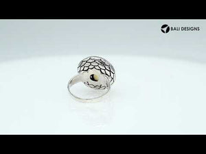 Sterling Silver handcrafted multi-quartz ring with Amethyst, Citrine, Blue Topaz, and Peridot Quartz wholesale from Bali, Indonesiz