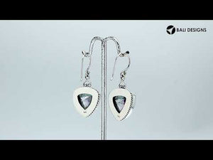 Sterling Silver Mystic Quartz Triangle Earrings For Wholesale Collection