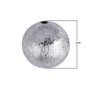 SBSF-101 Silver Overlay Seamless Bead Brushed Finish Beads Bali Designs Inc 6MM