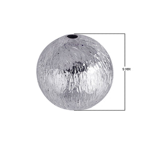 SBSF-101 Silver Overlay Seamless Bead Brushed Finish Beads Bali Designs Inc 9MM