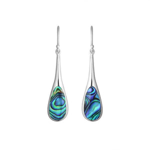 Sterling Silver Earrings With Abalone Shell