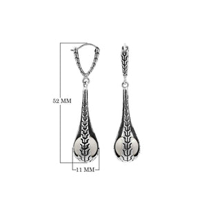 Sterling Silver Teardrop Earrings With Mabe Pearl