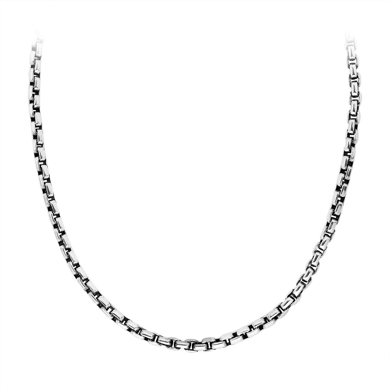AN-1155-S-16" Bali Hand Crafted Sterling Silver cushion Chain Jewelry Bali Designs Inc