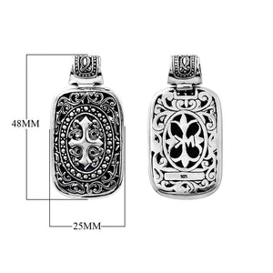 APSF-6015-S Silver Overlay Pendant Jewelry Bali Designs Inc