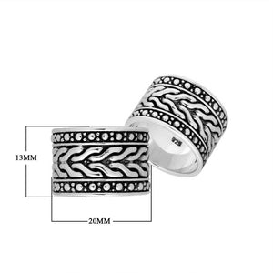 Sterling Silver Beautiful Designer Round Pattern Oxidized Ring For Wholesale Jewelry Buyers.