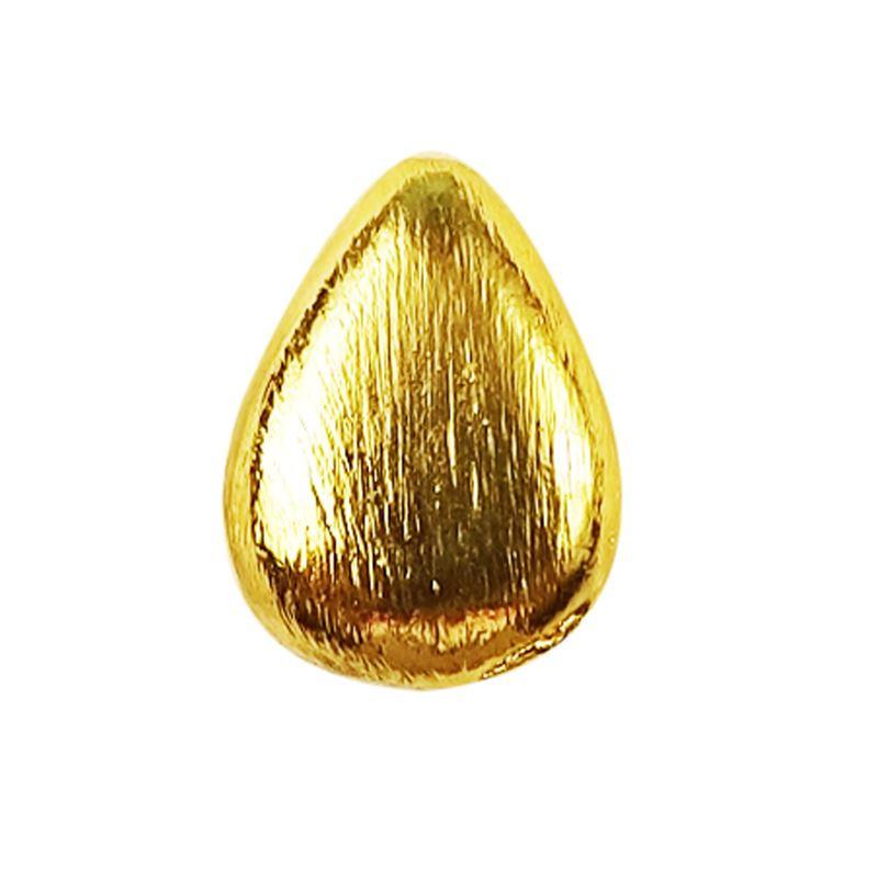 18K Gold Overlay over Copper filigree bead handcrafted in India for wholesale jewelry making