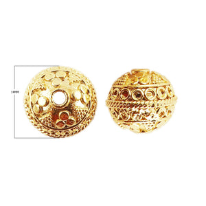 BG-369 18K Gold Overlay Bali Bead Beads Bali Designs Inc