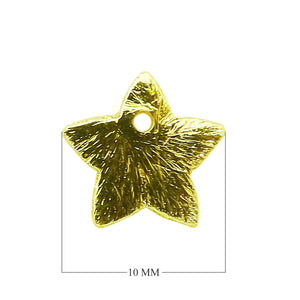 BG-373 18K Gold Overlay Star Shape Chip Bead Beads Bali Designs Inc