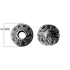 BR-146 Black Rhodium Overlay Bali Bead Beads Bali Designs Inc