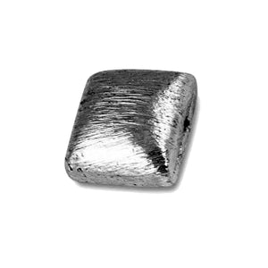 BR-234 Black Rhodium Overlay Square Shape Brushed Bead Beads Bali Designs Inc